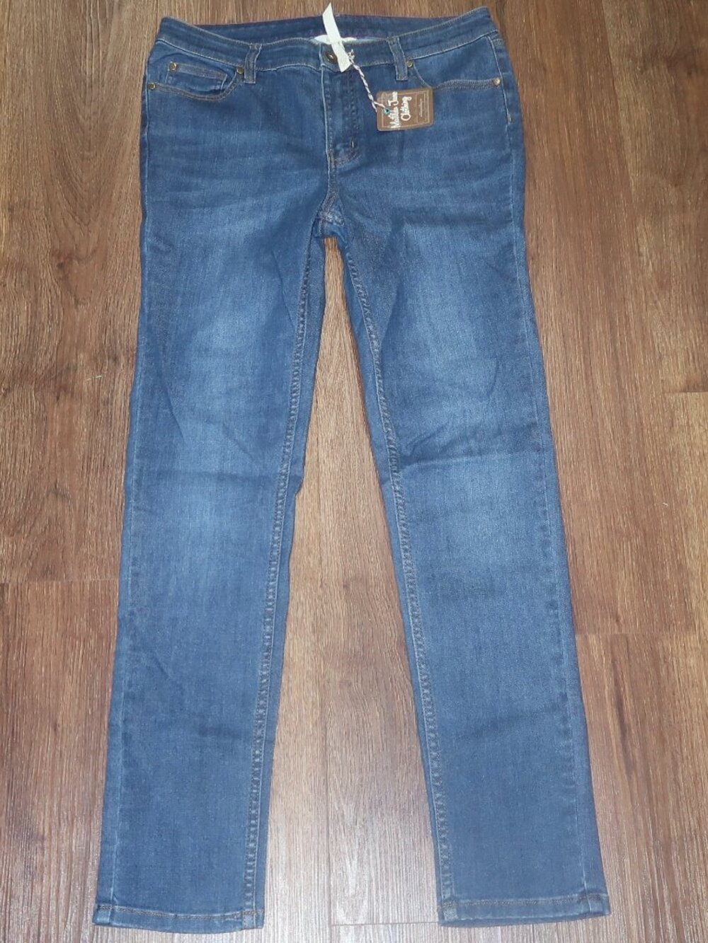 NWT Womens Matilda Jane Medium Dark Wash Skinny Fit Stretch Denim Jeans size 10